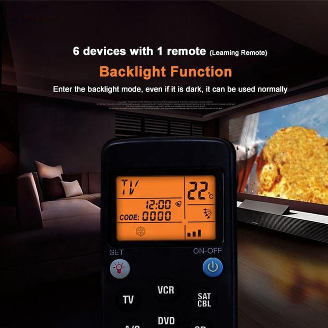 6-In-1 Universal Infrared Learning Remote Control-1915197504924815366