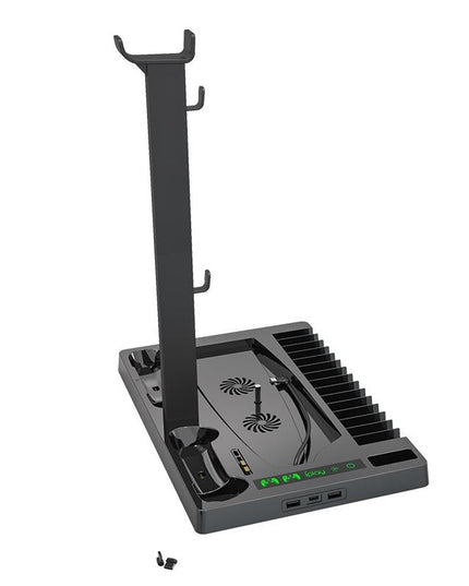 Ps5 Cooling Fan Base With Charging Stand And Disc Holder - Black-1915197143715549185
