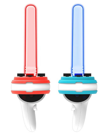 Meta Quest Handle Lightsaber Pair With Vr Motion Rhythm - Red / Blue-1915196807332368390