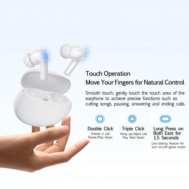 Waterproof Redmi Buds 4 Vitality Wireless Earphone With Bluetooth Calling And Noise Reduction - White-1915196832456249346