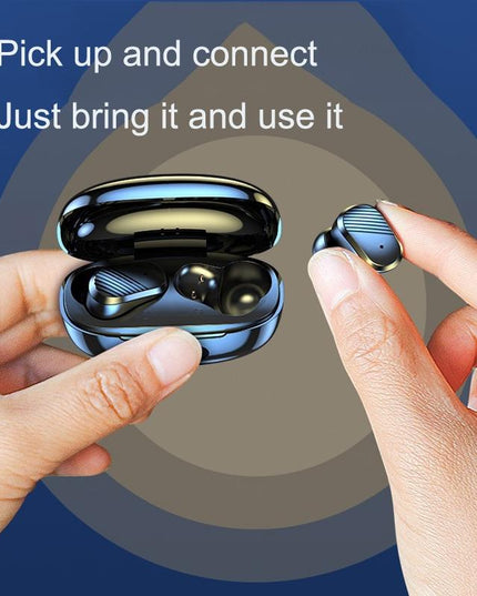Wireless In-Ear Gaming Earphones With Digital Display - Black-1915196852702154759