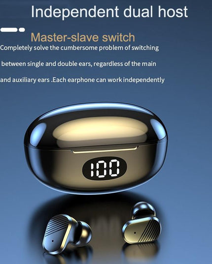 Wireless In-Ear Gaming Earphones With Digital Display - Black-1915196852702154761