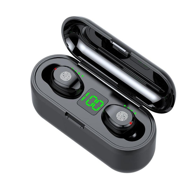 Wireless In-Ear Bluetooth Headset With Noise Reduction And Long Battery Life - Black-1915197147872104456