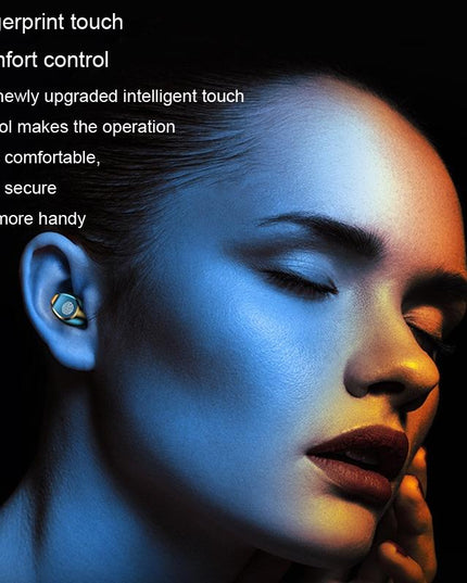 Wireless In-Ear Bluetooth Headset With Noise Reduction And Long Battery Life - Black-1915197147872104452