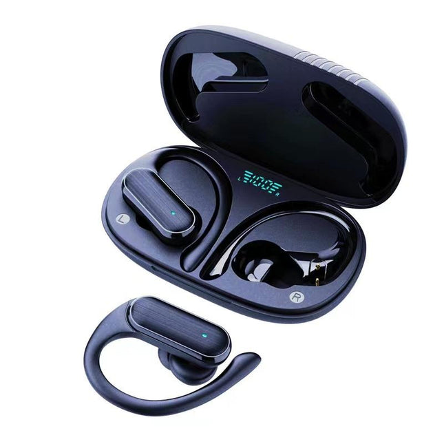 Wireless Noise-Cancelling Bluetooth Earbuds With Led Display - Blue-1915196694790803456
