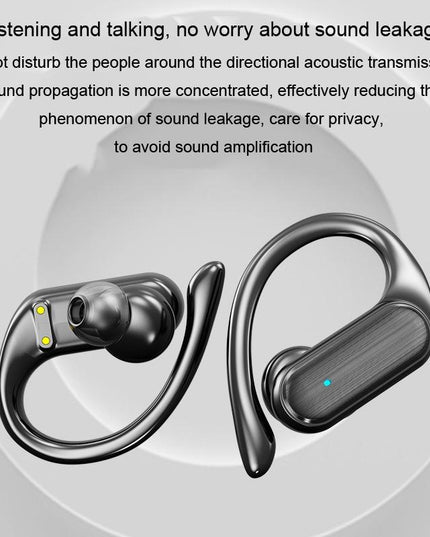 Wireless Noise-Cancelling Bluetooth Earbuds With Led Display - Blue-1915196694790803459