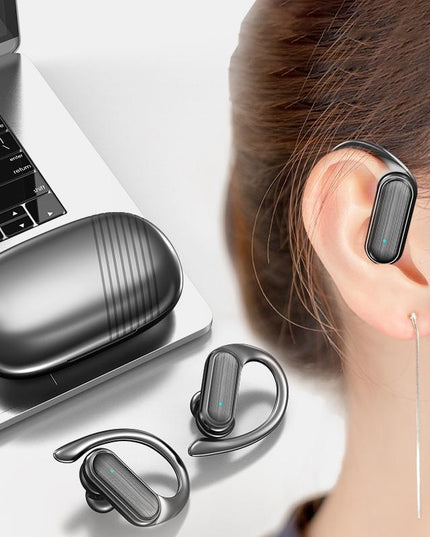 Wireless Noise-Cancelling Bluetooth Earbuds With Led Display - Blue-1915196694790803464