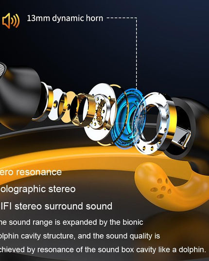 Wireless Ear Clip Bluetooth Headset With Led Display - Noise Reduction-1915196861329838085