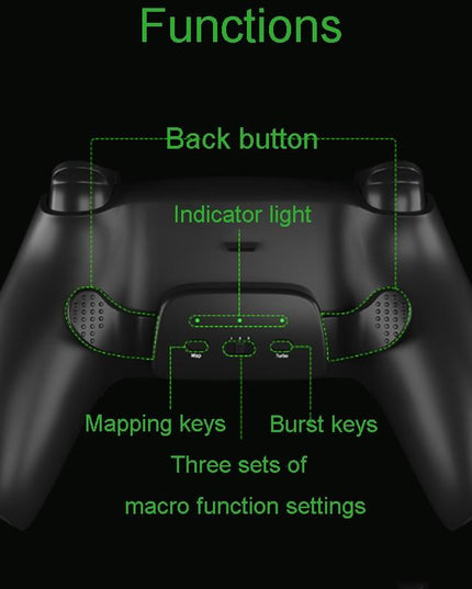 Customizable Dual Back Clip For Ps5 - White Diy Kit-1922443385545822210
