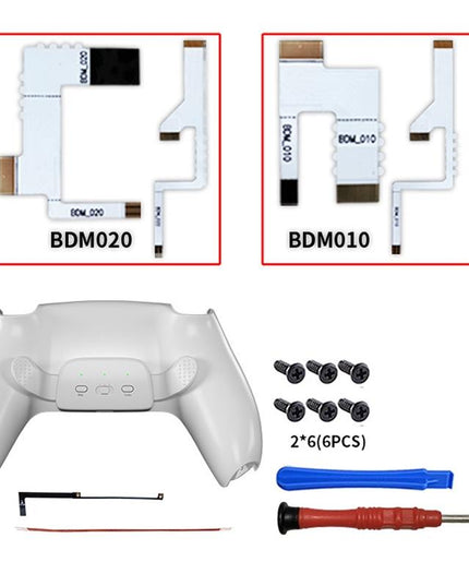 Customizable Dual Back Clip For Ps5 - White Diy Kit-1922443385545822212
