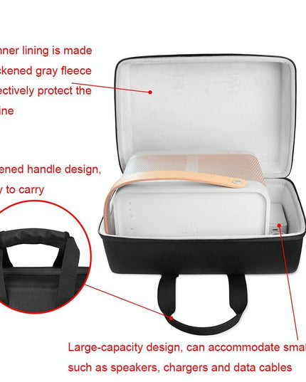 Protective Bag For B & O Beoplay Beolit 20 Speaker - Anti-Drop & Shock-Absorbing - Black-1915196886227226627