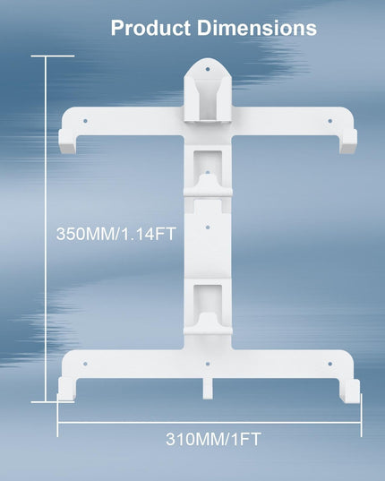 Wall Storage Bracket For Ps5 Vr2 Helmet / Headset / Handle / Remote Control - White-1915196827033014273