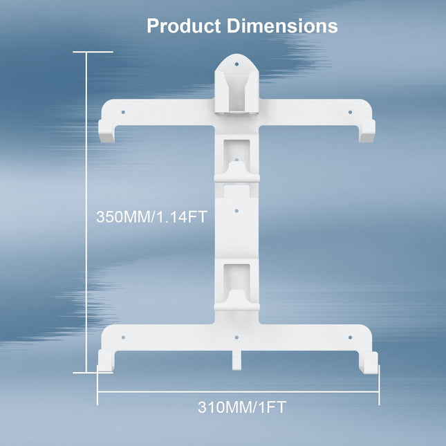 Wall Storage Bracket For Ps5 Vr2 Helmet / Headset / Handle / Remote Control - White-1915196827033014273
