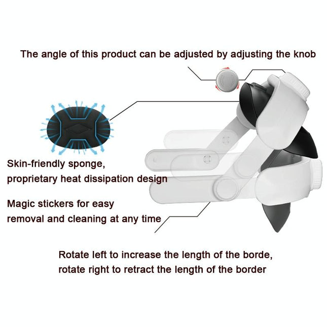 Meta Quest 3 Vr Head Strap - Adjustable-1922443425802752003