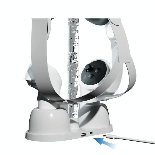 Vr Glasses Charging Base For Meta Quest 3 - Rgb Storage Bracket-1915196927583064067