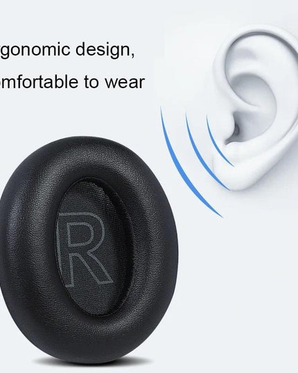 Leather Case And Sponge Earmuffs For Anker Soundcore Life Q30 - 1 Pair-1915197725599731715