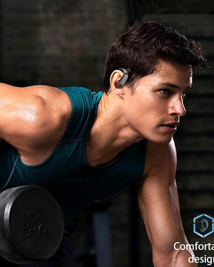 Waterproof Wireless Bluetooth Earphones With Led Display - Black-1915196893315600386
