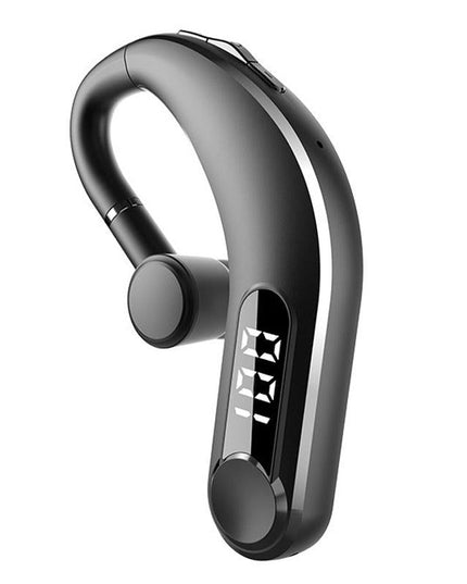 Waterproof Bluetooth Earphones With Led Display - Black-1915197126560845824