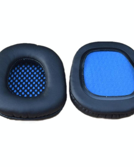 2-Pack Blue Leather Headset Covers For Sades Headphones-1915196844112220162