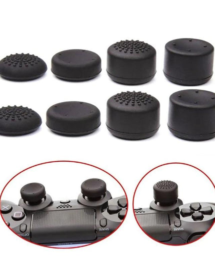 8-Piece Silicone Joystick Cap Set For Ps5 / Ps4 - Black-1915196819948834817