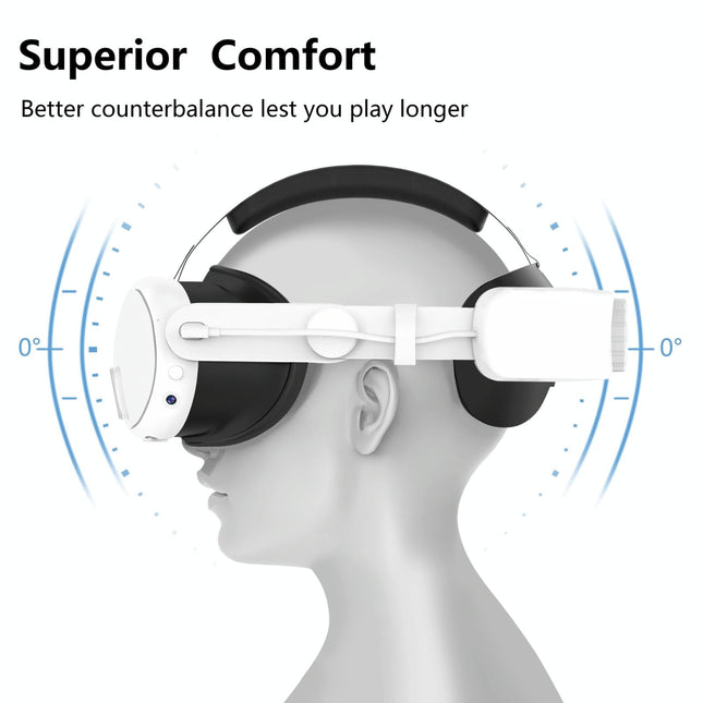 6000Mah Rechargeable Headband For Meta Quest 3-1922443403270950914