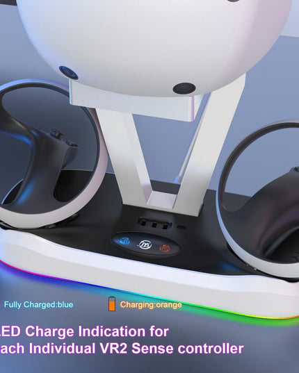 Playstation Magnetic Charging Base With Rgb Light And Storage Rack-1922443402604056578
