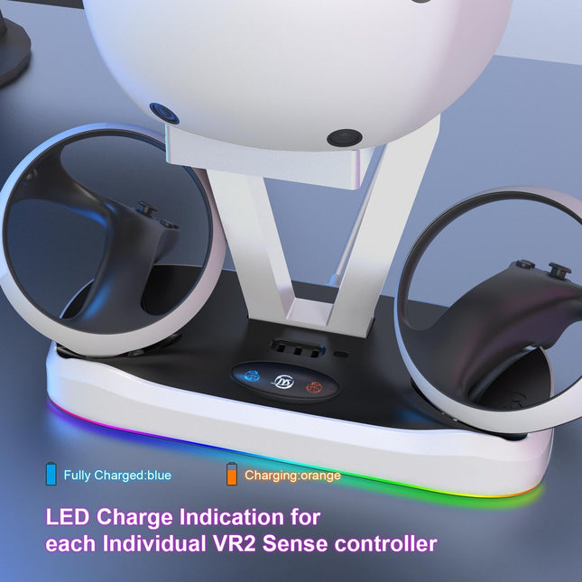 Playstation Magnetic Charging Base With Rgb Light And Storage Rack-1922443402604056578