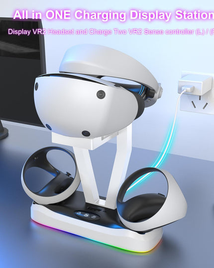 Playstation Magnetic Charging Base With Rgb Light And Storage Rack-1922443402604056579
