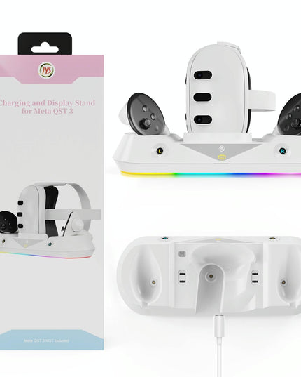 Vr Game Seat Charging Set With Magnetic Suction Base For Meta Quest 3 Glasses And Handle-1922443404533436422