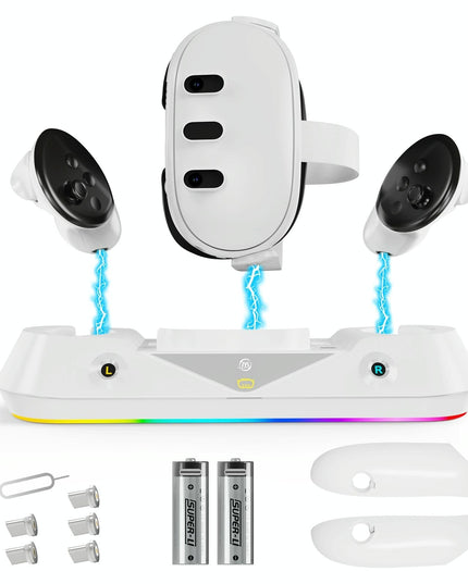 Vr Game Seat Charging Set With Magnetic Suction Base For Meta Quest 3 Glasses And Handle-1922443404533436423