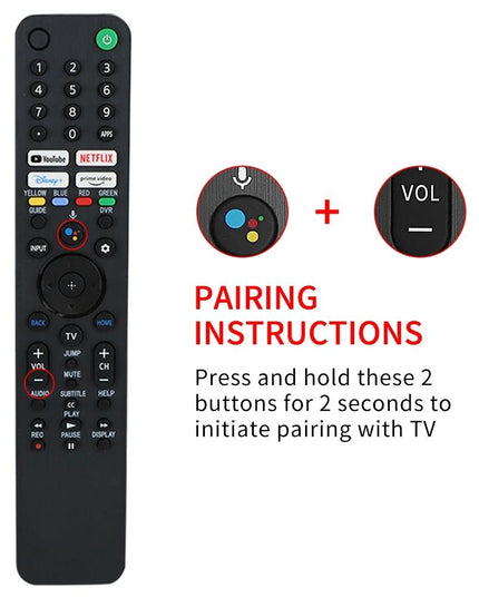 Bluetooth Voice Remote For Sony Smart Tv - Black-1915196947745083393