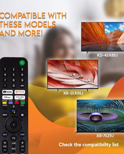 Bluetooth Voice Remote For Sony Smart Tv - Black-1915196947745083397