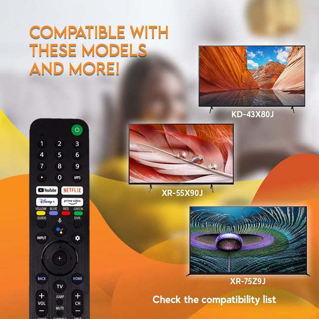 Bluetooth Voice Remote For Sony Smart Tv - Black-1915196947745083397