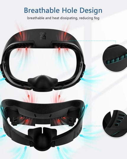Meta Quest3 Ice Silk Mask - Breathable Leather Material-1922443393993150471