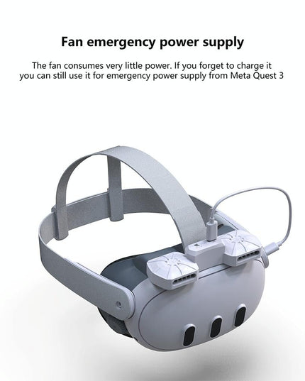 Meta Quest 3 Air Circulation Vr Mask With Anti-Fog Fan-1922443405451988997