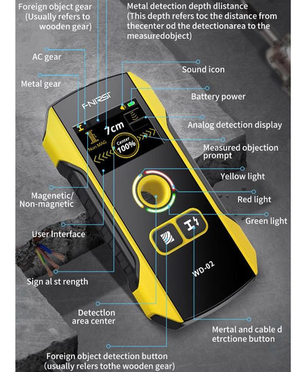 Wall Wire And Rebar Detector - Multifunctional-1915197130507685891
