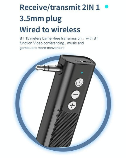 Wireless Car Audio Adapter With Bluetooth 5.3 And Tf Playback-1915198249480884232