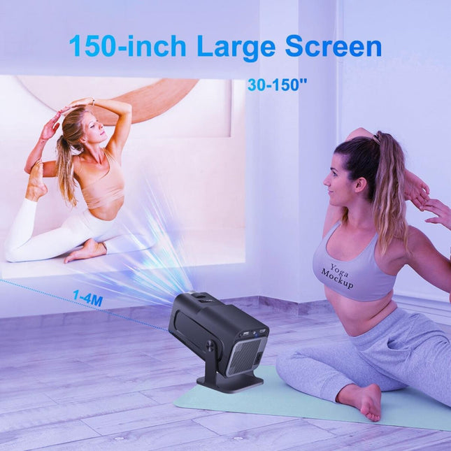 1080P 390 Lumens 4K Android 11 Projector With Wifi 6 And Bluetooth 5.0 - Supports Miracast Airplay And Dlna - Hy320-1915197820974010370
