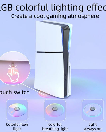 Vertical Storage Bracket For Ps5 Slim - Simple Rgb Colourful Transparent-1915196916178751490