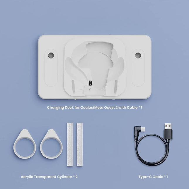 Meta Quest 2 Wireless Vr Charger With Colourful Base-1915196873656897538