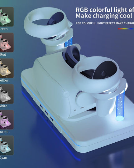 Meta Quest 2 Wireless Vr Charger With Colourful Base-1915196873656897540