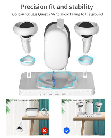Meta Quest 2 Wireless Vr Charger With Colourful Base-1915196873656897542