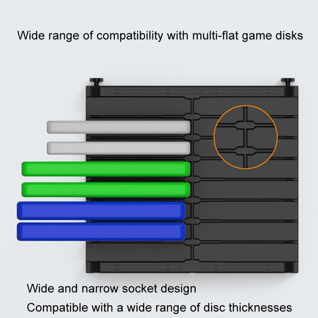Desktop Cd Storage Stand - Large Capacity Black-1915196818300473347