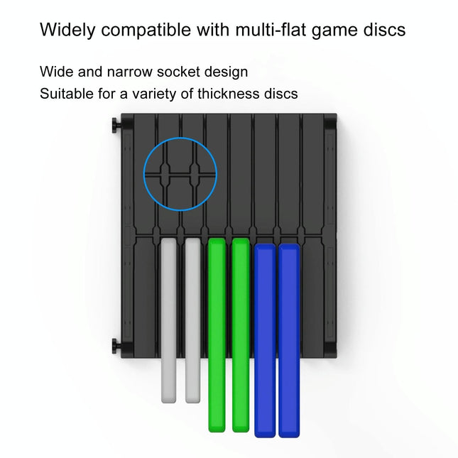 Wall-Mounted Game Card Cd Storage Bracket - Black-1915196932880470020