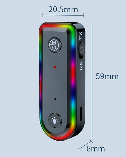 Bluetooth Audio Receiver With Rgb Light And Car Launcher-1915198237292236802