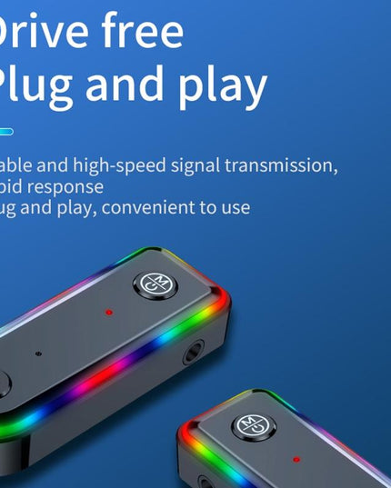 Bluetooth Audio Receiver With Rgb Light And Car Launcher-1915198237292236808