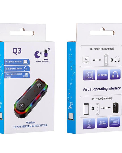 Bluetooth Audio Receiver With Rgb Light And Car Launcher-1915198237292236809