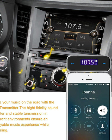 Mini Wireless Car Mp3 Player With 3.5Mm Audio Transmitter-1915198082421755909