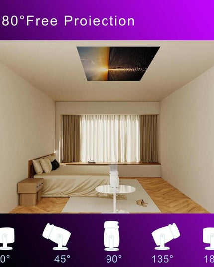 Intelligent Portable Projector With Android 12.0 For Family Use-1915197841157001223