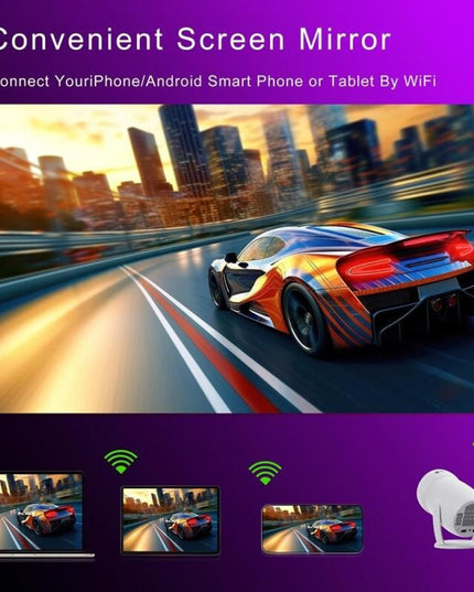 Intelligent Portable Projector With Android 12.0 For Family Use-1915197841157001224